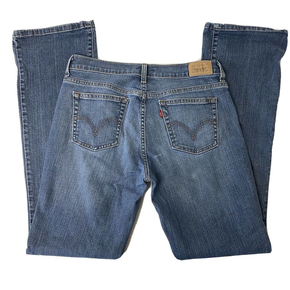 Levis 515 Bootcut Jeans 8 Long Medium Wash Womens